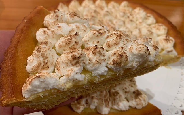 Crostata lemon curd e meringa all'italiana